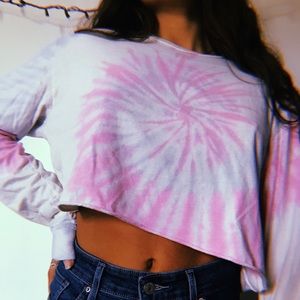 Tie Dye Cropped Long Sleeve